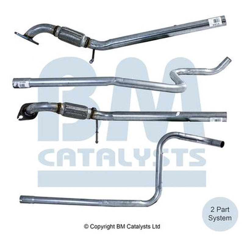 BM Catalysts Exhaust Pipe OD fits Ford Fiesta VI 2008-2017 1.25 1.4