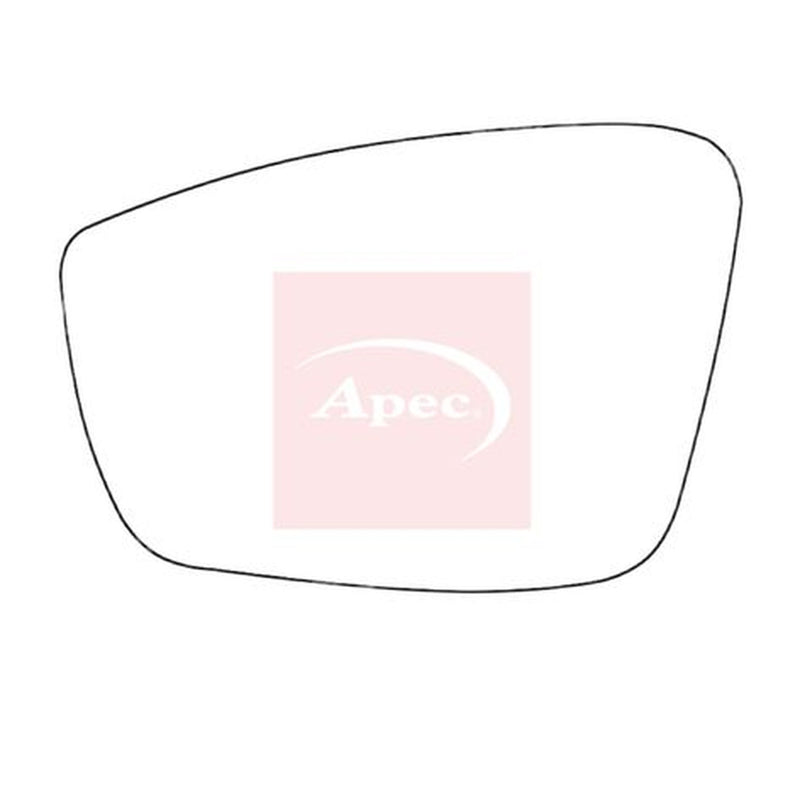 Apec Exterior Wing Mirror Glass Left fits Seat Mii 2011-2020 1.0
