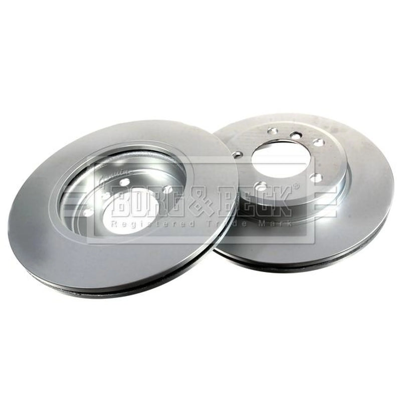 Borg & Beck Front Brake Vented Discs & Pads fits BMW 3 2000-2007