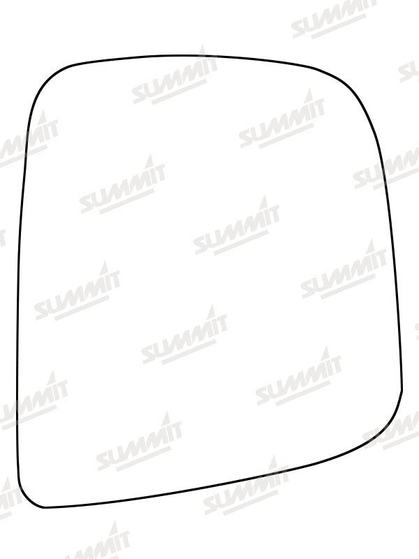 Summit Stick-On Commercial Mirror Glass fits Nissan NV200 Van 10 to 13 RHS Summit - Bars 4 Cars