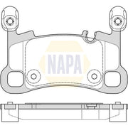 NAPA Front & Rear Pads fits Porsche Cayenne 2017-2023 3.0