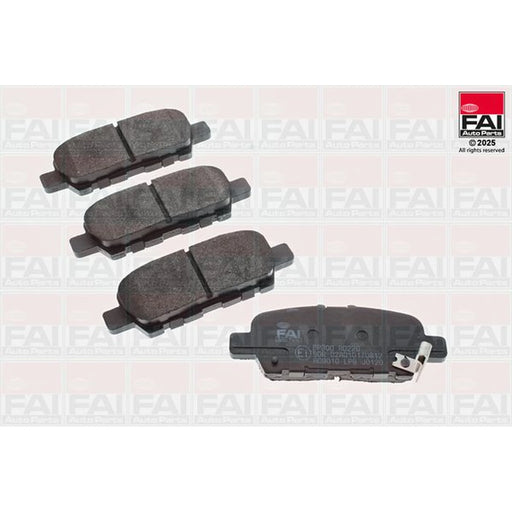 FAI Rear Brake Vented Discs & Pads fits Nissan Leaf 2010-2017