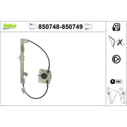 Valeo Electric Window Regulator Lifter Left Rear 850748