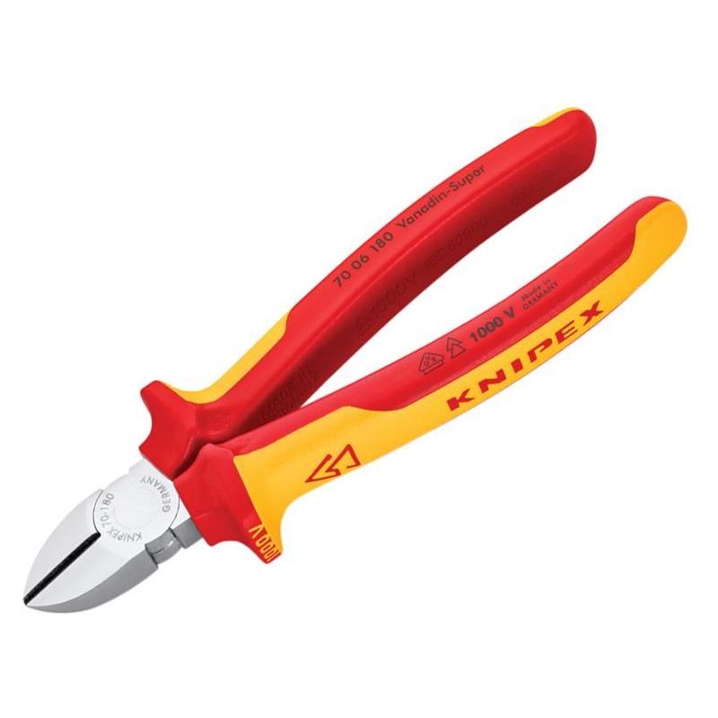 Knipex VDE Diagonal Cutter 180mm Knipex - NN4 Online