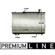 Mahle Engine Radiator fits Hyundai Santa Fé I 2001-2006 2.0 2.4