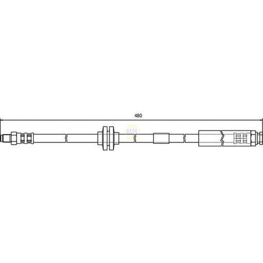 NAPA Brake Hydraulic Hose Line Front NBH1253