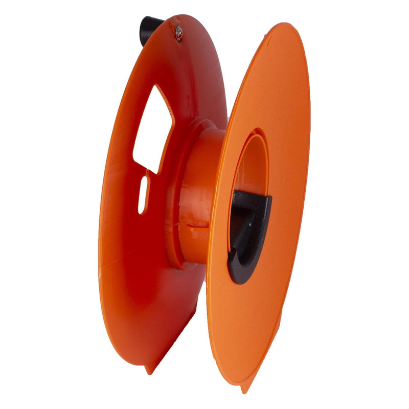2x Orange Cable Reel Tidy Electric Wire Caravan Extension Lead 25 Metre Storage Leisurewize  - Dynamic Drive