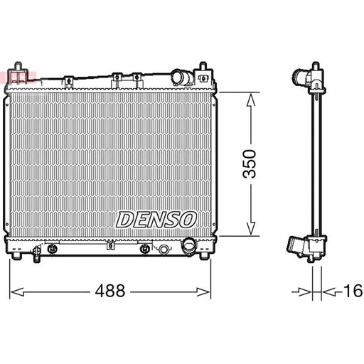 Denso Engine Radiator fits Toyota Yaris Verso 2000-2005 1.3