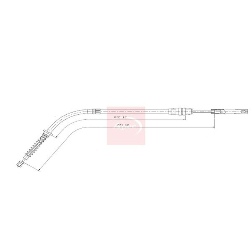 Apec Handbrake Cable Right Rear fits Mini Mini 2013-2020