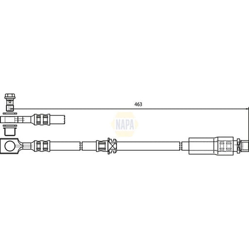 NAPA Brake Hydraulic Hose Line Front NBH1335