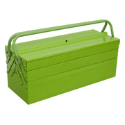 Sealey Cantilever Toolbox 4 Tray 530mm Hi-Vis Green AP521HV Sealey - Dynamic Drive