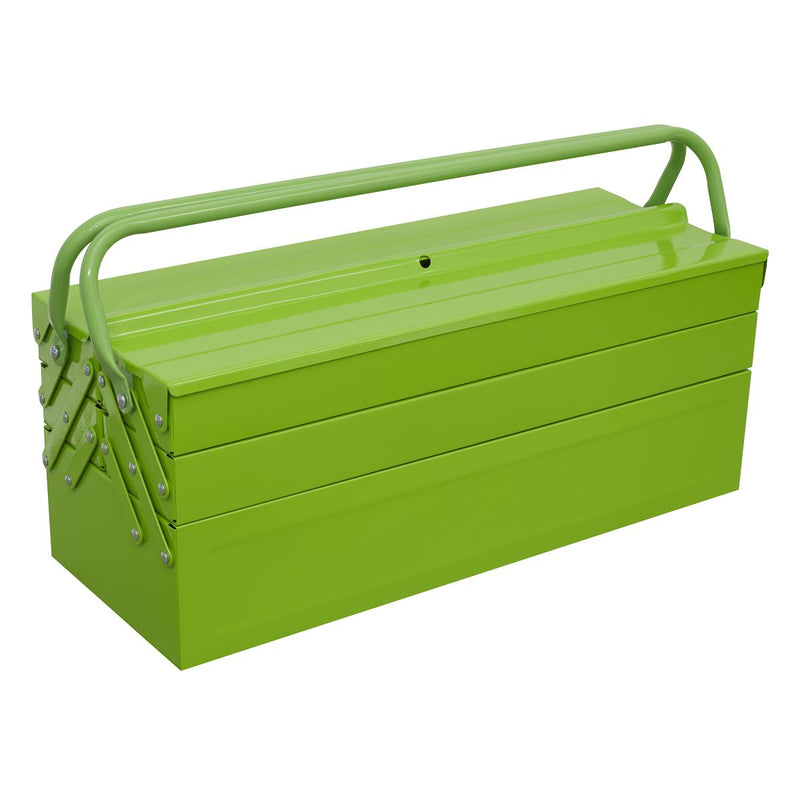 Sealey Cantilever Toolbox 4 Tray 530mm Hi-Vis Green AP521HV Sealey - Dynamic Drive