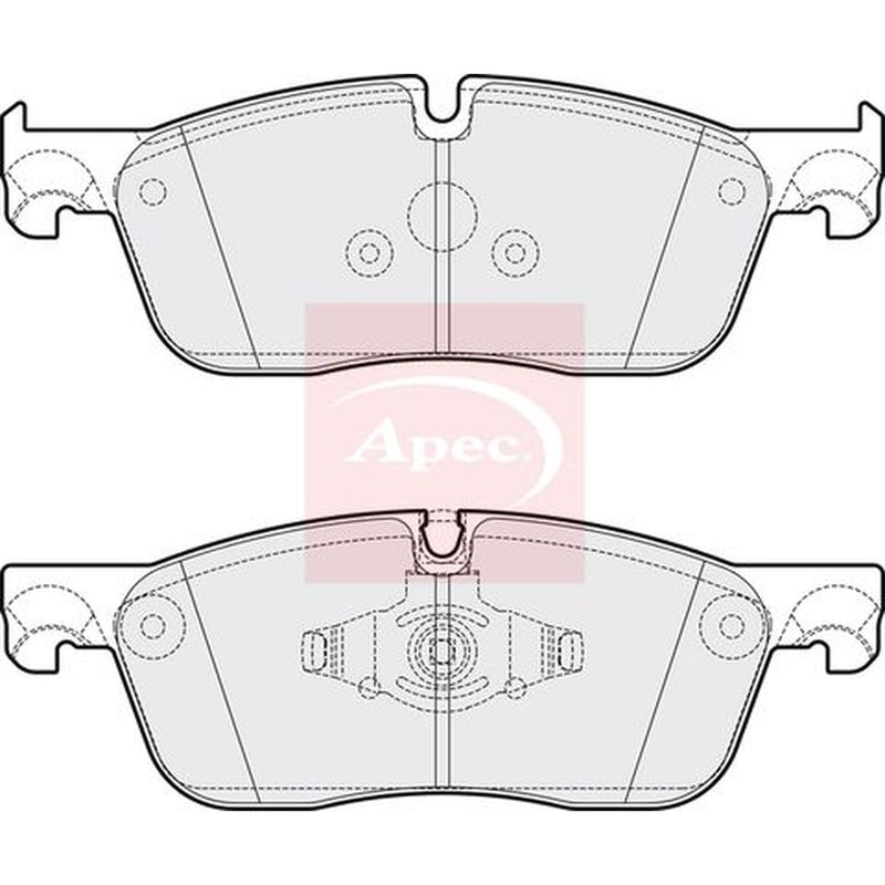 Apec Front Brake Pad Set fits Jaguar E-Pace 2017-2018 2.0