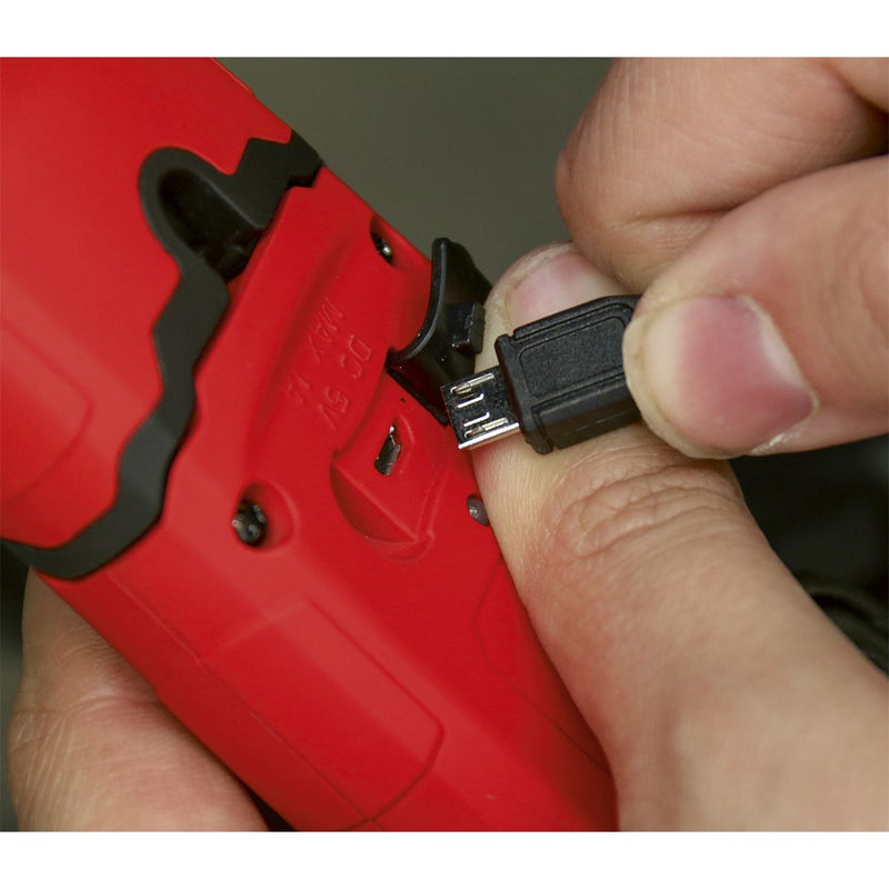 Sealey Rechargeable 360 Inspection Light 3W COB & 1W SMD LED Red Lithium-Polymer Sealey - Dynamic Drive