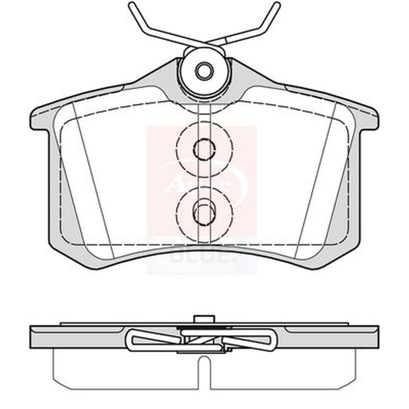 Apec Rear Brake Pad Set fits MG Zs SUV 2017 on 1.0 1.5