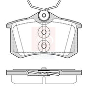 Apec Rear Brake Solid Discs & Pads fits MG Zs SUV 2017 on 1.0 1.5