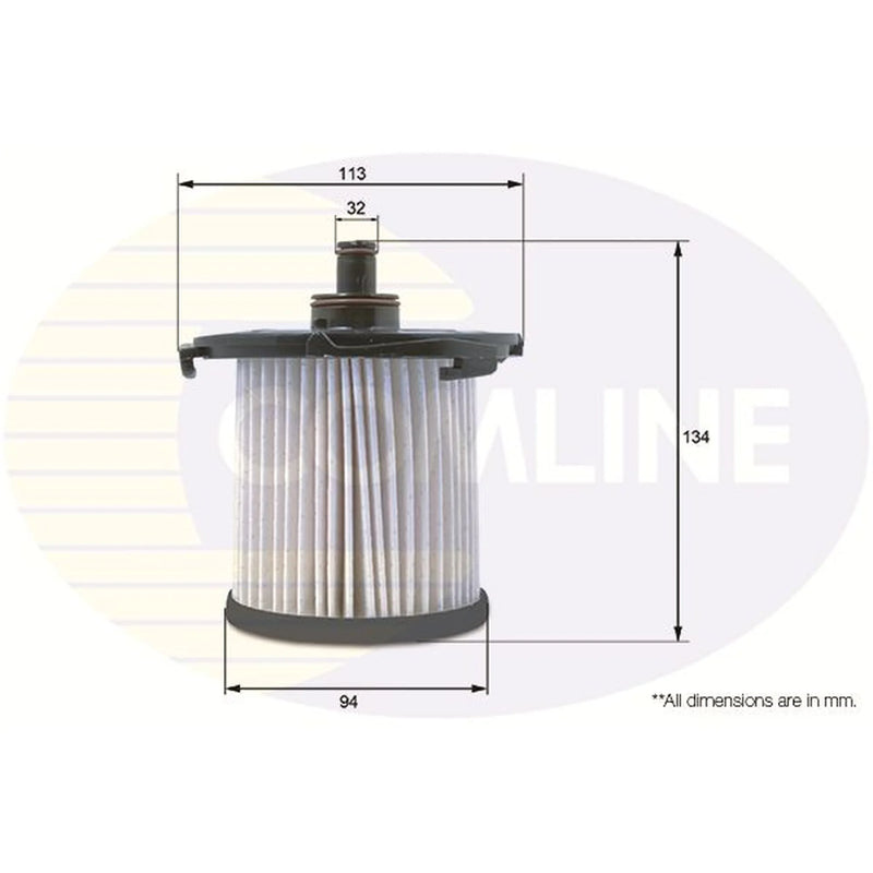 Comline Fuel Filter Element fits Ford Tourneo Custom V362 Bus 2012-2015 2.2