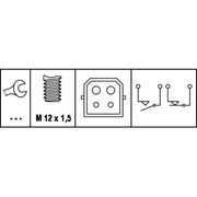 Hella Brake Light Switch fits Audi A4 B5 1994-2001 1.6 1.8 1.9 2.4 2.5 2.6
