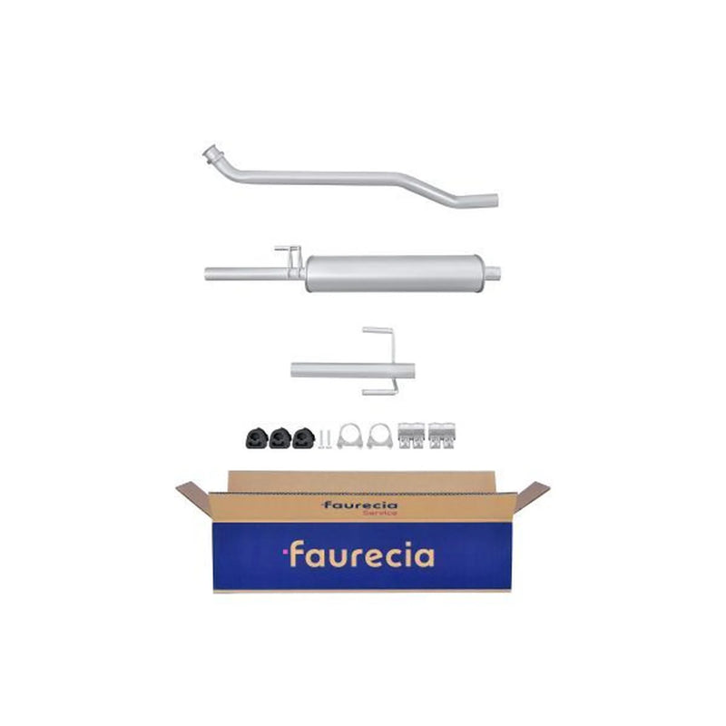 Hella End Silencer Rear fits Mercedes-Benz Sprinter 2-T 1995-2000