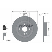 Textar 2 x Solid Brake Discs 92130200