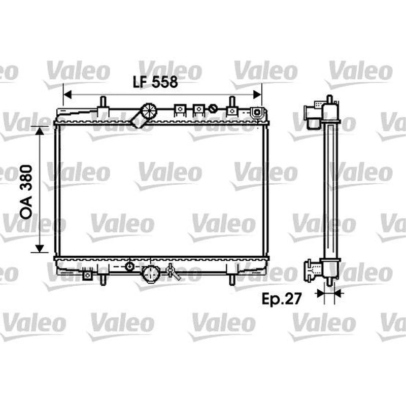 Valeo Engine Radiator 734282