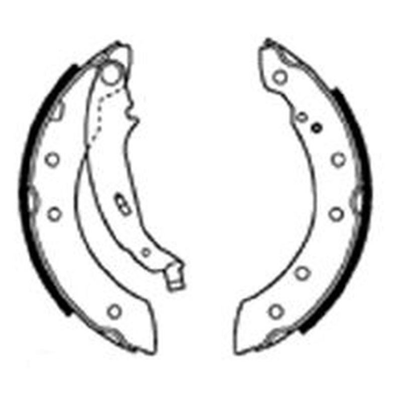 Abtex Brake Shoe Set Axle Kit fits Citroën Saxo 1996-2004 1.0 1.1 1.4 1.5 1.6