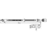 Juratek Brake Hydraulic Hose Line Front Right fits Toyota Yaris Verso 2000-2005