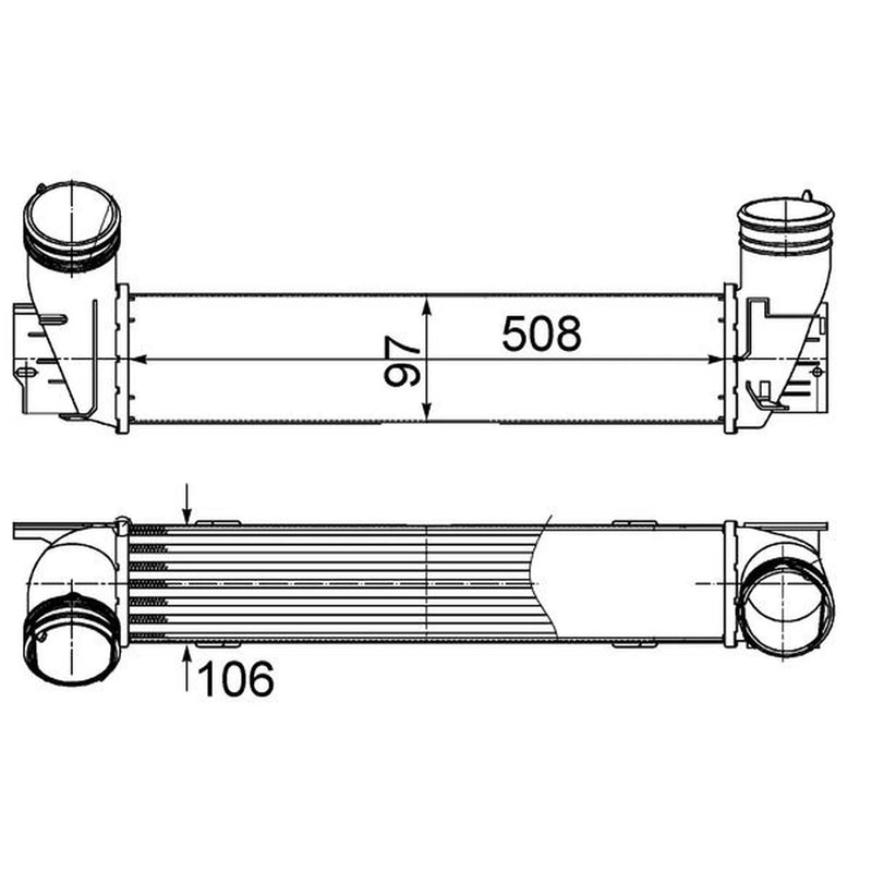 Mahle Intercooler (Charge Air Cooler) fits BMW 3 2004-2013