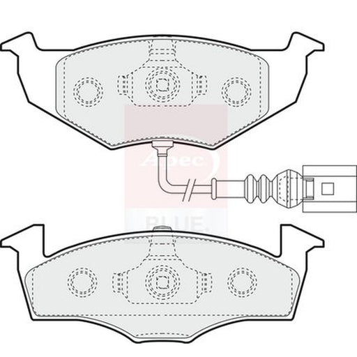 Apec Front Brake Pad Set fits Skoda Fabia I 1999-2008 1.0 1.2