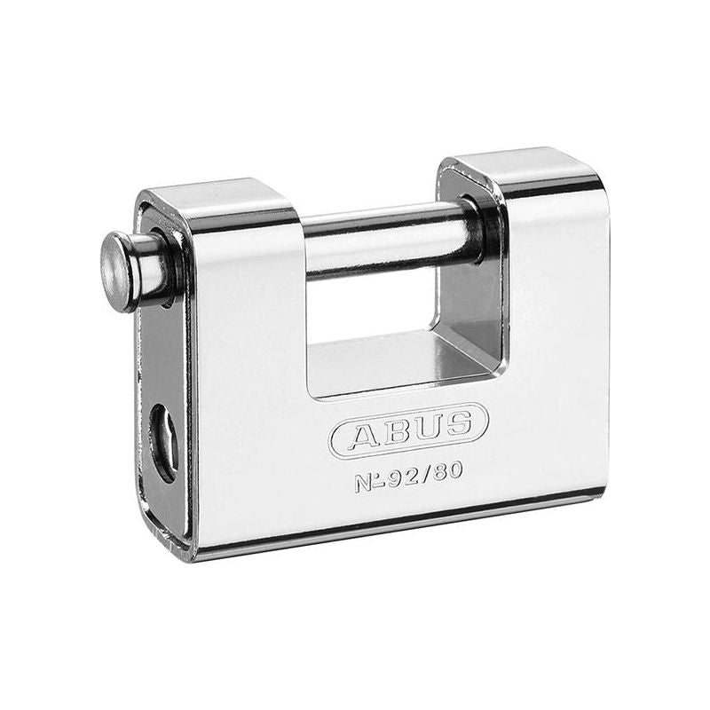 Abus Mechanical 92/80mm Monoblock Brass Body Shutter Padlock Carded ABUS Mechanical - Dynamic Drive