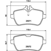 Mintex Rear Brake Internally Vented Discs & Pads fits Mercedes-Benz Sl 2012-2020