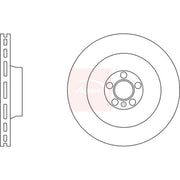 Apec 2 x Vented Brake Discs fits Audi A6 C6 2006-2011
