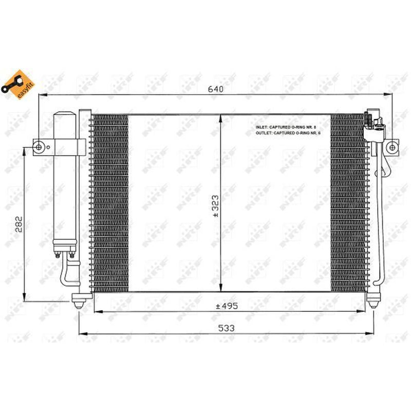 NRF Air Conditioning Condenser 35476