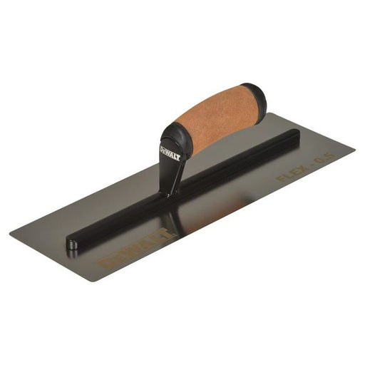 Dewalt Drywall 0.5mm FLEX Stainless Steel Flat Trowel, Leather Handle 14in DEWALT Drywall - Dynamic Drive