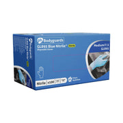 Bodyguards GL895 Powder Free Blue Nitrile Disposable Gloves XL Box of 100 Bodyguard - Dynamic Drive