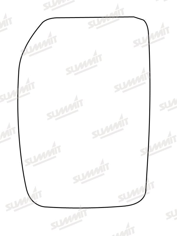 Summit Non-Heated Base Plate With Commercial Mirror Glass fits Ford Transit Mk 6 LHS Summit - Bars 4 Cars