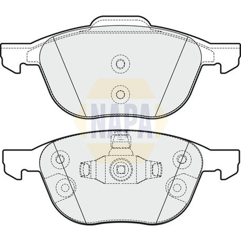 NAPA Front Brake Pad Set fits Ford C-Max II 2010-2019 1.0 1.5 1.6 2.0