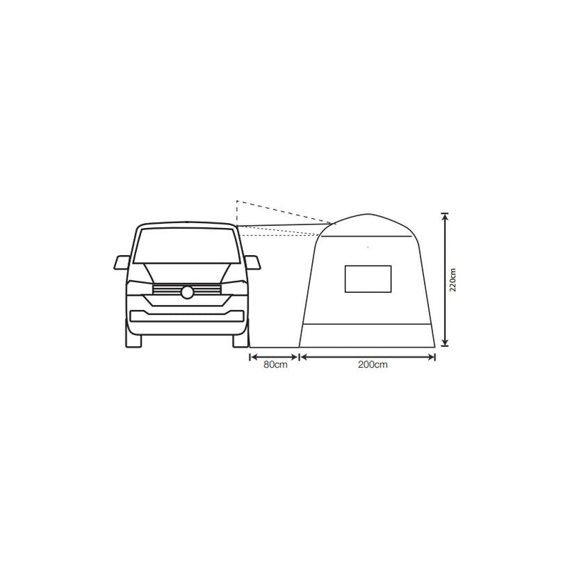 Outdoor Revolution Cayman Outhouse Handi XL Drive Away Awning for Transit Custom Outdoor Revolution  - Dynamic Drive
