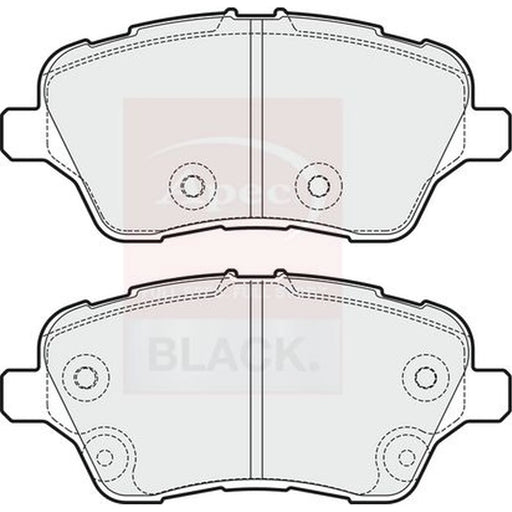 Apec Black Front Brake Pad Set fits Ford B-Max 2012-2017 1.0 1.4 1.5 1.6