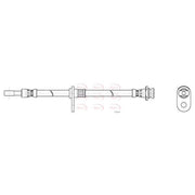 Apec Brake Hydraulic Hose Line Front fits Suzuki Swift III 2010-2017 1.2 1.3 1.6
