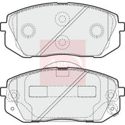 Apec Front & Rear Pads fits Kia Carens III 2006-2013 1.6 2.0