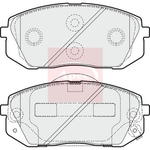 Apec Front Brake Pad Set fits Hyundai IX35 2009-2015 1.6 1.7 2.0 2.4