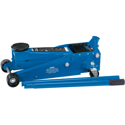 Draper Heavy Duty Trolley Jack with Twin Pistons, 3 Tonne 16407 Draper - Dynamic Drive