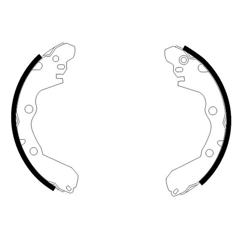 Mintex Brake Shoe Set Axle Kit fits Hyundai Santamo 1999-2002 2.0