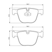 Bosch Front & Rear Pads fits Alpina B7 2003-2008 4.4