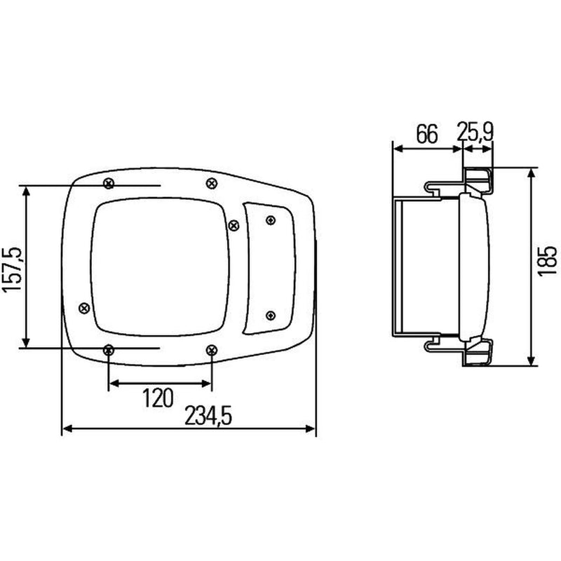 Hella Headlight Headlamp T4W Left