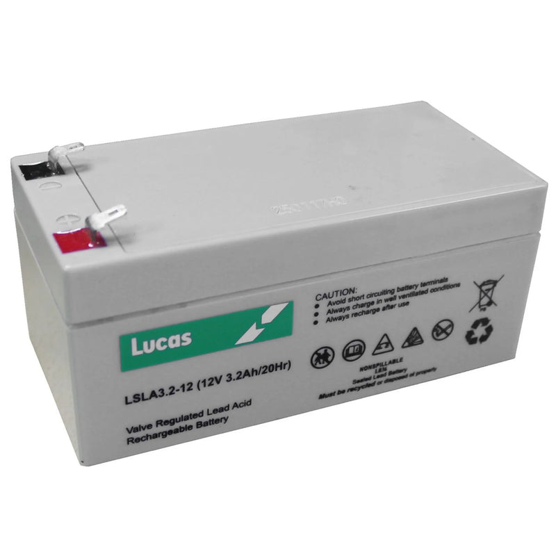 Lucas 12V 3.2Ah AGM Standby Battery