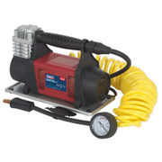 Sealey Tyre Inflator/Mini Air Compressor 12V Heavy-Duty MAC06 Sealey - Dynamic Drive