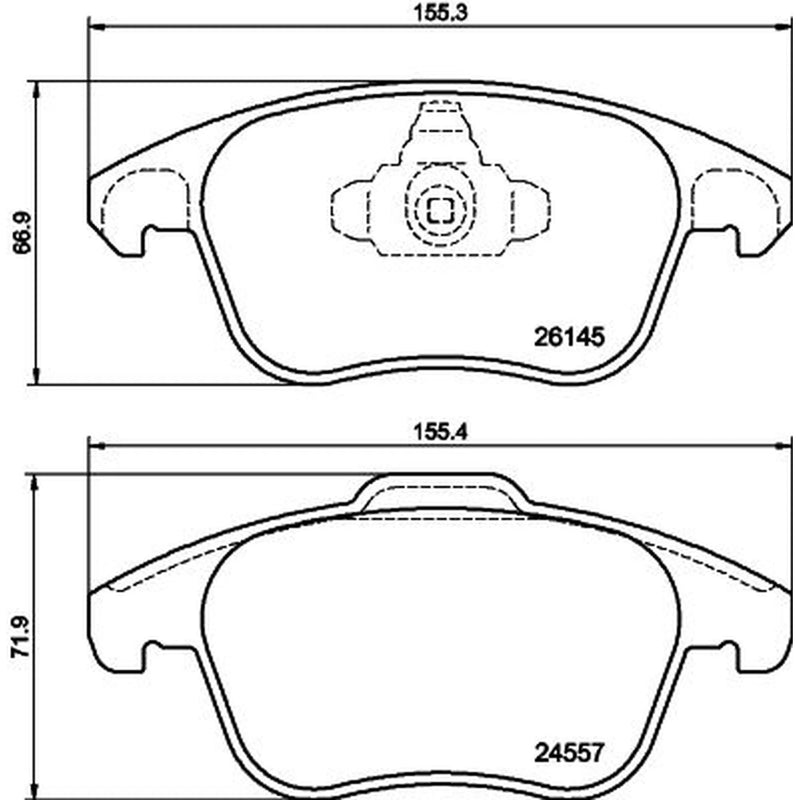 DON Front Brake Pad Set fits DS DS 3 / DS 3 Crossback 2018-2022 1.2 1.5