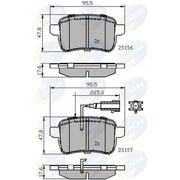 Comline Rear Brake Solid Discs & Pads fits Alfa Romeo Giulietta 2010-2020